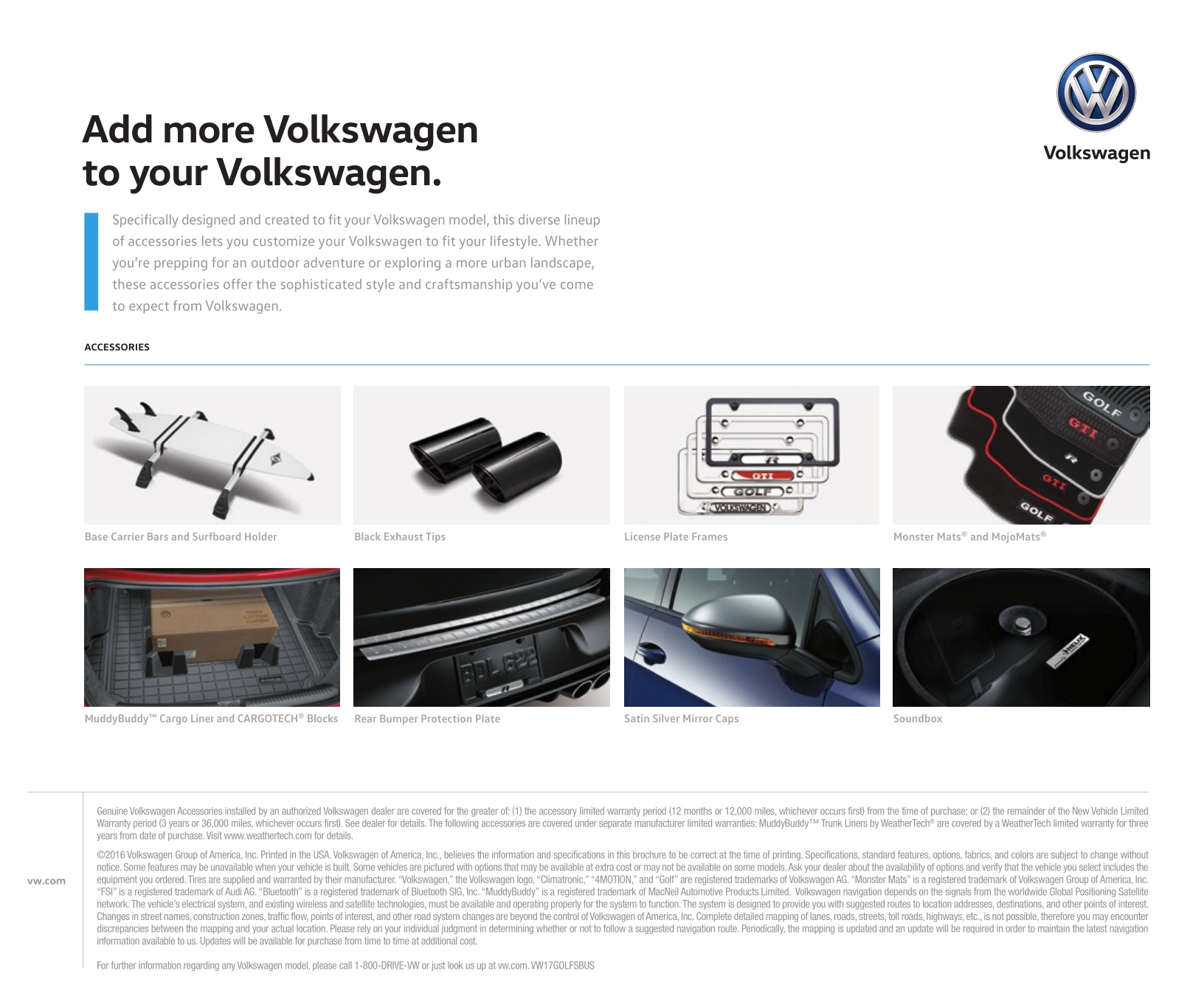 2017 VW Golf Brochure Page 8